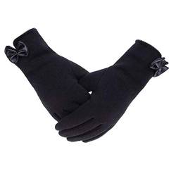 MeiPing Damen Winter Handschuhe Warmer Plüsch Handsch schwarzuh Gefüttert Winddicht Handschuhe für Damen und Mädchen von MeiPing