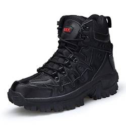 Militärstiefel für Herren Einsatzstiefel Armee Combat Patrol Tactical Stiefel mit Zipper Verschleißfest Rutschfeste Outdoor Trekkingschuhe Wanderschuhe von Meidiastra