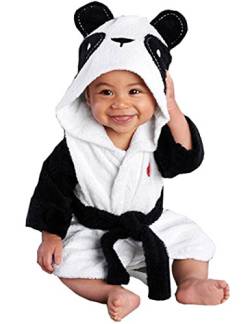 Meihuida Mädchen Jungen Baby & Fleece Bademantel Robe Super weicher Fleece Bademantel (1-2 Jahre, Panda) von Meihuida