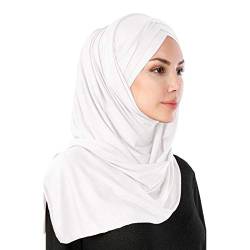 Meijunter Damen Muslim Turban Kopftuch Islamischer Naher Osten Dubai Solid Color Hijab Schal von Meijunter