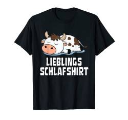 Lieblings Schlafshirt Kuh Schlafanzug Oberteil T-Shirt von Mein Lieblings Schlafshirt Schlafanzug Oberteil