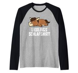 Lieblings Schlafshirt Pferd Schlafanzug Oberteil Raglan von Mein Lieblings Schlafshirt Schlafanzug Oberteil