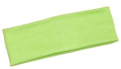 Stirnband aus Baumwolle für Kinder Ohrenwärmer Haarband Winterstirnband Ohrenschutz in verschiedenen Farben (S, Apfel - Grün) von Mein-Name