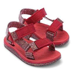 melissa Mini Papete + Rider I Inf Flache Sandale, rot, 31 EU von Melissa