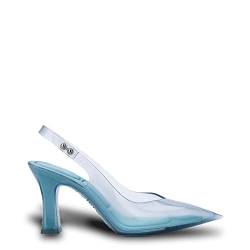 melissa Damen Slingback Heel + Larroude Abgestanzt, blau, 41/41.5 EU Schmal von Melissa