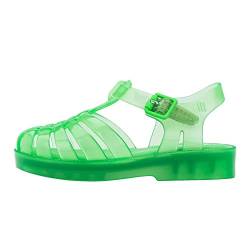 melissa Jungen Mädchen Mini Possession BB Flache Sandale, Grün transparent, 21 EU von Melissa