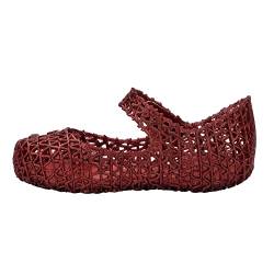 melissa Mini Campana Papel BB Flache Sandale, Rot mit Glitzer, 24 EU von Melissa