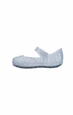 melissa Mini Glocke Papier Bb Flache Sandale, durchsichtig, 24 EU von Melissa