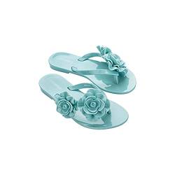 melissa Mini Harmonic Garden Inf Flache Sandale, grün, 32 EU von Melissa