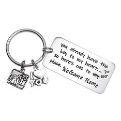 2022 Housewarming Gifts Keyring New Home New Adventure New Home Gift Ideas, You already have the key to my heart, Medium von Melix Home