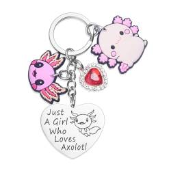 Melix Home Axolotl Geschenke Schlüsselanhänger Cartoon Kawaii Sachen für Fans Teenager Mädchen Frauen Geburtstagsgeschenk Schlüsselanhänger von Melix Home