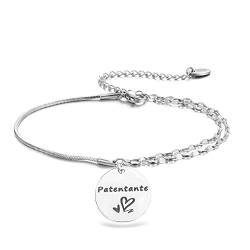 Melix Home Patentante Armband Hochzeitsgeschenk für Patentante Schmuck Armbänder (godmother-bracelet-white) von Melix Home