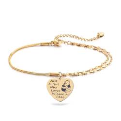 Melix Home Winnie the Pooh Geschenke-Armbänder für Frauen, Teenager, Mädchen, Tochter, Freundschaftsgeschenk, Pooh-Bär-Armband von Melix Home