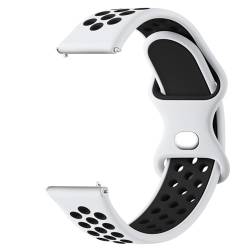 Meliya Kompatibel mit IDW13, IDW16, IDW19 Smartwatch-Bändern, 22 mm weiches Silikon-Sportarmband, Ersatzband für Fitpolo/AITAFY/Konitee IDW13/Woneligo W3 Smartwatch für Damen und Herren, Weiß / von Meliya