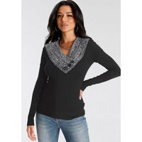 Melrose Strickpullover mit Kontrastkragen von Melrose