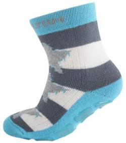 ABS sock, Star Bright Turquiose (Türkis/Grau, EU Schuhgrößensystem, Grundschulkind, Numerisch, M, 31) von Melton