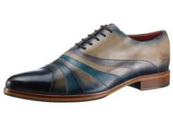 Schnürschuh MELVIN & HAMILTON "Toni 43 - vegetabil gegerbt" Gr. 45, blau (blau, beige) Herren Schuhe Business-Schuhe von Melvin & Hamilton