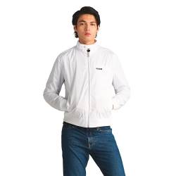 Members Only Herren Original Iconic Racer Jacket Leichte Baumwolljacke, Weiß, Large von Members Only