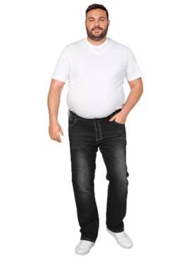 Men Plus Herren große Größen Übergrößen Menswear L-8XL Men+ Jeans, Bauchfit, 5-Pocket, bis 41 schwarz 82 200387118-82 von Men Plus