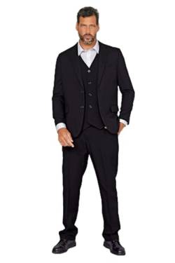 Men Plus Herren große Größen Übergrößen Menswear L-8XL Men+ Sakko, Baukasten, Regular Fit, bis 35 schwarz 26 200102100-26 von Men Plus