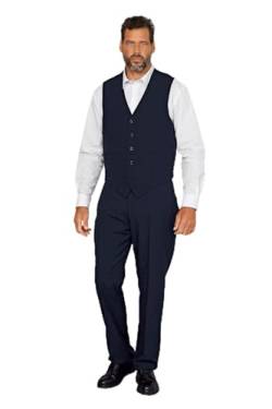 Men Plus Herren große Größen Übergrößen Menswear L-8XL Men+ Weste, Baukasten, Regular Fit, Futterrücken, bis 35 marine 68 200150130-68 von Men Plus