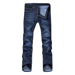 Mensera Herren Jeans Hose Washed Retro Regular Fit Jeanshose Stretch Bootcut Chino Denim Hosen für Männer von Mensera