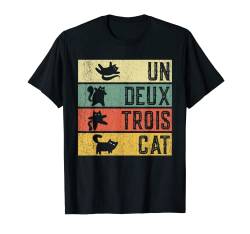 Cute Cat Lover Un Deux Trois Shirt – Un Deux Trois Cat T-Shirt von Meow cat shirt