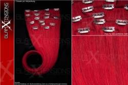 Remy Clip In Extensions 7 teiliges Set 70g Haare 60cm Rot 100% indisches Echthaar Clip-In Echthaar Haarverlängerung Haarverdichtung von MeralenS