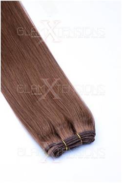 Weft Echthaartresse glatt 100% indisches Echthaar 45cm Haarverlängerung Extensions von MeralenS