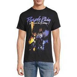 Prince Herren Purple Rain Revolution Graphic T-Shirt (Schwarz), violett, Mittel von Merch Traffic