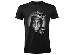 T-Shirt The Notorious Big Maglietta Rapper B.I.G. Ufficiale Musica Hip Hop Nera Cotone Unisex Adulto Ragazzo (S) von Merch Traffic