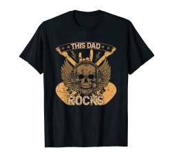 Vintage Distressed Dieser Vater rockt Lustig T-Shirt von MerchMerica