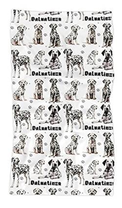 Merchandise for Fans Multifunktionstuch | Schlauchschal | Bandana | Halstuch Fotodruck Damen, Herren, Kinder | Motiv: Hund Dalmatiner 02 von Merchandise for Fans