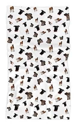 Merchandise for Fans Multifunktionstuch | Schlauchschal | Bandana | Halstuch Fotodruck Damen, Herren, Kinder | Motiv: Hund Windhund Galgo Espanol 01 von Merchandise for Fans