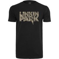 Merchcode Kurzarmshirt Merchcode Herren Linkin Park Distressed Logo Tee (1-tlg) von Merchcode