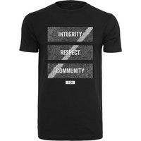 Merchcode T-Shirt Footballs Coming Home Integrity, Respect, Community Tee von Merchcode