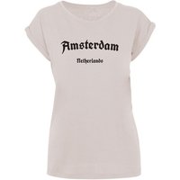 Merchcode T-Shirt Merchcode Damen Ladies Amsterdam Extended Shoulder Tee (1-tlg) von Merchcode