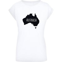 Merchcode T-Shirt Merchcode Damen Ladies Australia Extended Shoulder Tee (1-tlg) von Merchcode