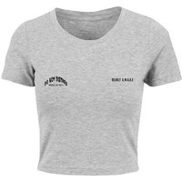 Merchcode T-Shirt Merchcode Damen Ladies Barely Awake Cropped Tee (1-tlg) von Merchcode