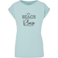 Merchcode T-Shirt Merchcode Damen Ladies Beach Please Extended Shoulder Tee (1-tlg) von Merchcode