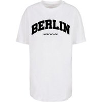 Merchcode T-Shirt Merchcode Damen Ladies Berlin Wording - Oversized Boyfriend Tee (1-tlg) von Merchcode