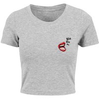 Merchcode T-Shirt Merchcode Damen Ladies Bla Bla Bla Comic Cropped Tee (1-tlg) von Merchcode