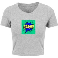 Merchcode T-Shirt Merchcode Damen Ladies CRASH Comic Cropped Tee (1-tlg) von Merchcode