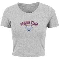 Merchcode T-Shirt Merchcode Damen Ladies College Club Cropped Tee (1-tlg) von Merchcode