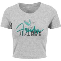 Merchcode T-Shirt Merchcode Damen Ladies Freedom At All Costs Cropped Tee (1-tlg) von Merchcode