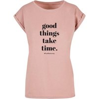 Merchcode T-Shirt Merchcode Damen Ladies Good Things Take Time T-Shirt (1-tlg) von Merchcode