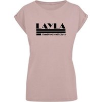 Merchcode T-Shirt Merchcode Damen Ladies Layla - Limited Edition T-Shirt (1-tlg) von Merchcode