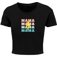 Merchcode T-Shirt Merchcode Damen Ladies Mothers Day - Mama Cropped Tee (1-tlg) von Merchcode