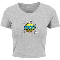 Merchcode T-Shirt Merchcode Damen Ladies POOF Comic Cropped Tee (1-tlg) von Merchcode