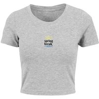 Merchcode T-Shirt Merchcode Damen Ladies Spring break - Cropped Tee (1-tlg) von Merchcode